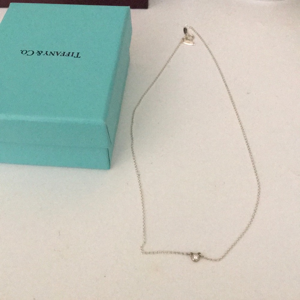 Tiffany small diamond necklace